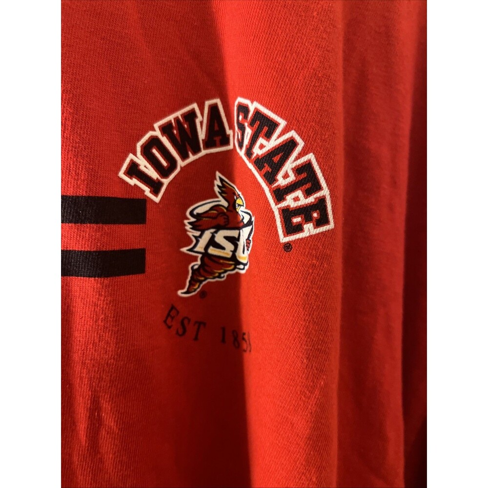 Vintage Starter Iowa State ISU Cyclones Est. 1858 Graphic T-Shirt Red Mens 2XL - Picture 5 of 15